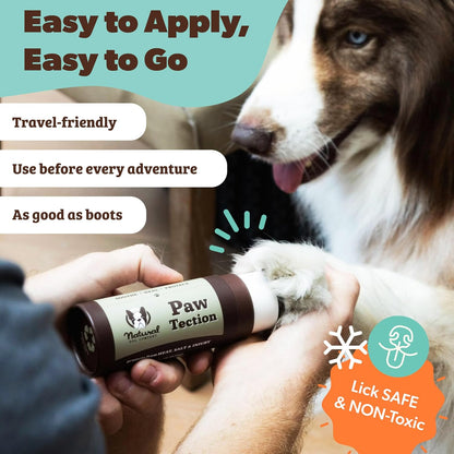 Pawtection Balm for Dogs, Dog Paw Protector, Moisturizing Dog Paw Balm for Dry, Cracked Pad, Protects Paw from Extreme Weather, Paw Lotion for Allergies & Itching (0.15 Oz Stick)